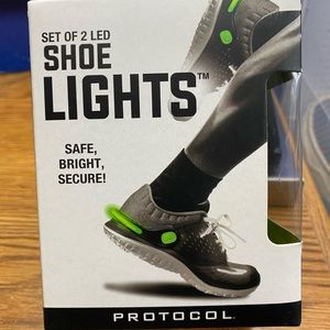 New Unused Protocol LED Shoe Lights 1 Pair Bright Clip-On Neon Green